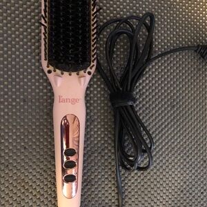 L'ange Pink Hair Brush Straightener